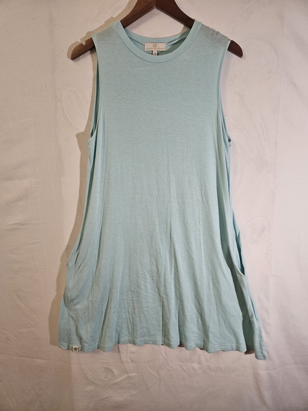 Simply Southern Light Mint Sleeveless Swing Tank